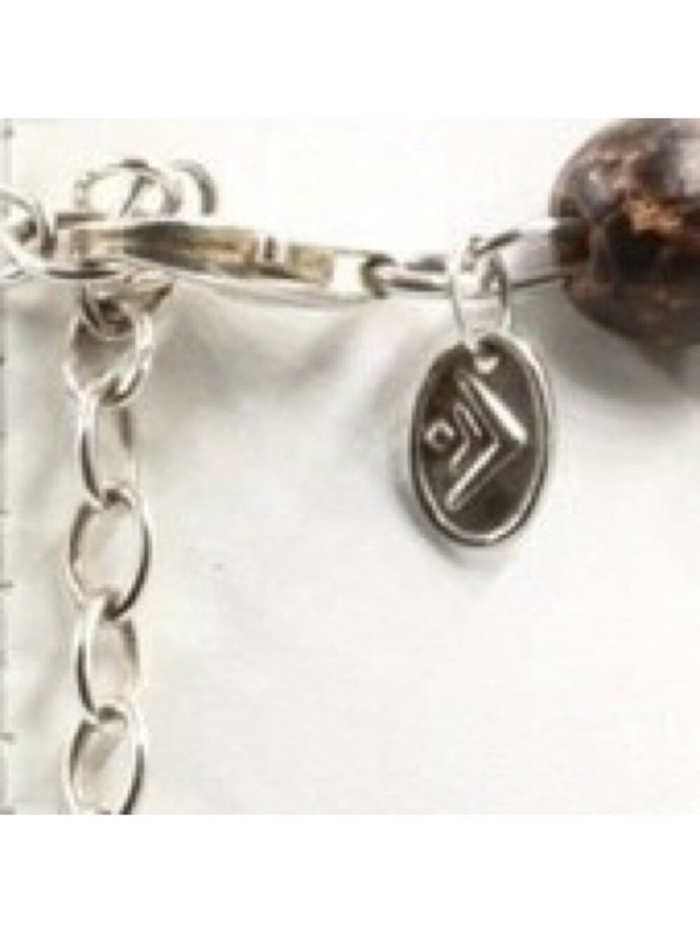Silpada Honey Jade Tigers Eye Sterling Retired Necklace - Picture 5 of 8